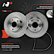 APBRPR1737 6 Pcs Front Disc Brake Rotors & Ceramic Brake Pads