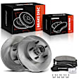 APBRPR1740 6 Pcs Front Disc Brake Rotors & Ceramic Brake Pads