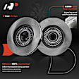 APBRPR1740 6 Pcs Front Disc Brake Rotors & Ceramic Brake Pads
