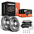 APBRPR174 Rear Disc Brake Rotors & Ceramic Brake Pads