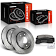 APBRPR1758 Front Disc Brake Rotors & Ceramic Brake Pads