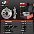 APBRPR1758 Front Disc Brake Rotors & Ceramic Brake Pads
