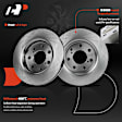 APBRPR1758 Front Disc Brake Rotors & Ceramic Brake Pads