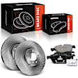 APBRPR1763 Front Disc Brake Rotors & Ceramic Brake Pads