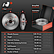 APBRPR1763 Front Disc Brake Rotors & Ceramic Brake Pads