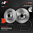 APBRPR1763 Front Disc Brake Rotors & Ceramic Brake Pads