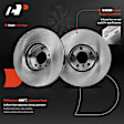 APBRPR1763 Front Disc Brake Rotors & Ceramic Brake Pads