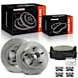 APBRPR1774 6 Pcs Front Disc Brake Rotors & Ceramic Brake Pads