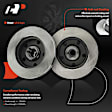 APBRPR1774 6 Pcs Front Disc Brake Rotors & Ceramic Brake Pads