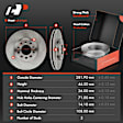 APBRPR1780 6 Pcs Front Disc Brake Rotors & Ceramic Brake Pads
