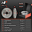 APBRPR1785 6 Pcs Front Disc Brake Rotors & Ceramic Brake Pads