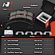 APBRPR1785 6 Pcs Front Disc Brake Rotors & Ceramic Brake Pads