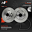 APBRPR1785 6 Pcs Front Disc Brake Rotors & Ceramic Brake Pads