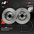 APBRPR1785 6 Pcs Front Disc Brake Rotors & Ceramic Brake Pads