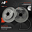 APBRPR1787 6 Pcs Rear Disc Brake Rotors & Ceramic Brake Pads