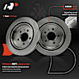 APBRPR1787 6 Pcs Rear Disc Brake Rotors & Ceramic Brake Pads