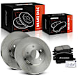 APBRPR1795 6 Pcs Front Disc Brake Rotors & Ceramic Brake Pads