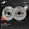 APBRPR1795 6 Pcs Front Disc Brake Rotors & Ceramic Brake Pads