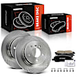 APBRPR1797 6 Pcs Rear Disc Brake Rotors & Ceramic Brake Pads
