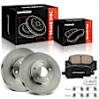 APBRPR1798 6 Pcs Front Disc Brake Rotors & Ceramic Brake Pads