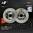 APBRPR1798 6 Pcs Front Disc Brake Rotors & Ceramic Brake Pads