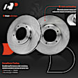 APBRPR1799 6 Pcs Front Disc Brake Rotors & Ceramic Brake Pads