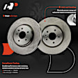 APBRPR1804 6 Pcs Front Disc Brake Rotors & Ceramic Brake Pads
