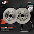 APBRPR1804 6 Pcs Front Disc Brake Rotors & Ceramic Brake Pads