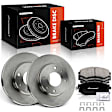 APBRPR1813 6 Pcs Front Disc Brake Rotors & Ceramic Brake Pads