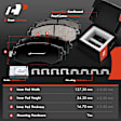 APBRPR1813 6 Pcs Front Disc Brake Rotors & Ceramic Brake Pads