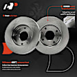 APBRPR1813 6 Pcs Front Disc Brake Rotors & Ceramic Brake Pads
