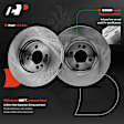 APBRPR1815 6 Pcs Front Disc Brake Rotors & Ceramic Brake Pads