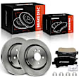 APBRPR1816 6 Pcs Rear Disc Brake Rotors & Ceramic Brake Pads