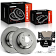 APBRPR1817 6 Pcs Rear Disc Brake Rotors & Ceramic Brake Pads