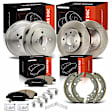 APBRPR1827 Front Disc Rotors & Pads & Rear Drums & Shoes