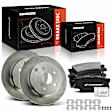 APBRPR1836 6 Pcs Rear Disc Brake Rotors & Ceramic Brake Pads