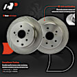 APBRPR1836 6 Pcs Rear Disc Brake Rotors & Ceramic Brake Pads
