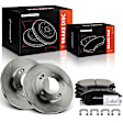 APBRPR1842 6 Pcs Front Disc Brake Rotors & Ceramic Brake Pads
