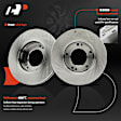 APBRPR1842 6 Pcs Front Disc Brake Rotors & Ceramic Brake Pads