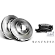 APBRPR184 Front Disc Brake Rotors & Ceramic Brake Pads
