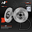 APBRPR1861 12 Pcs Front & Rear Disc Brake Rotors & Ceramic Brake Pads