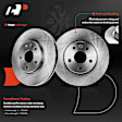 APBRPR1862 12 Pcs Front Disc Brake Rotors & Ceramic Brake Pads & Rear Brake Drums & Brake Shoes