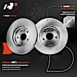 APBRPR1862 12 Pcs Front Disc Brake Rotors & Ceramic Brake Pads & Rear Brake Drums & Brake Shoes