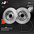 APBRPR1872 12 Pcs Front Disc Brake Rotors & Ceramic Brake Pads & Rear Brake Drums & Rear Barke Shoes
