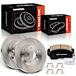 APBRPR1878 6 Pcs Front Disc Brake Rotors & Ceramic Brake Pads
