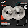APBRPR1878 6 Pcs Front Disc Brake Rotors & Ceramic Brake Pads