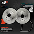 APBRPR1883 12 Pcs Front & Rear Disc Brake Rotors & Ceramic Brake Pads