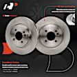 APBRPR1888 6 Pcs Front Disc Brake Rotors & Ceramic Brake Pads
