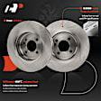 APBRPR1888 6 Pcs Front Disc Brake Rotors & Ceramic Brake Pads