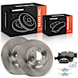 APBRPR1891 6 Pcs Front Disc Brake Rotors & Ceramic Brake Pads